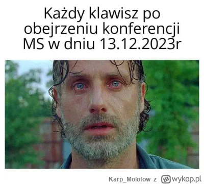 Karp_Molotow - Powiem wam, ze jestem więcej niż zniesmaczony nowem rządem. Jako klawi...