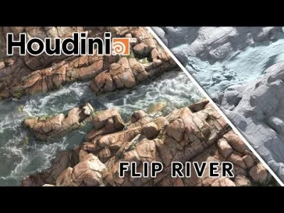 tooph - Zrobiłem sobie weekendową symulację rzeczki.
#grafika3d #houdini #redshift