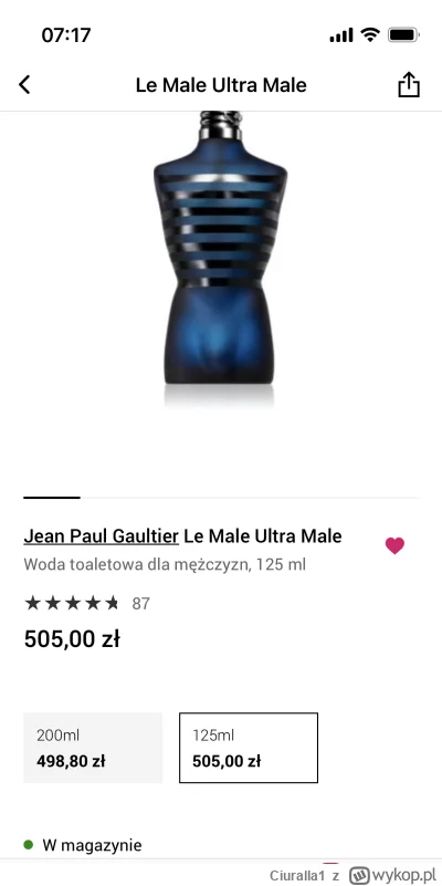 Ciuralla1 - Kto wymyśla te ceny na notino? Xd
#perfumy