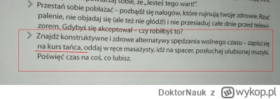DoktorNauk - Czytam se dalej jak wyjść z depresji i pojawił się fragment, który mnie ...