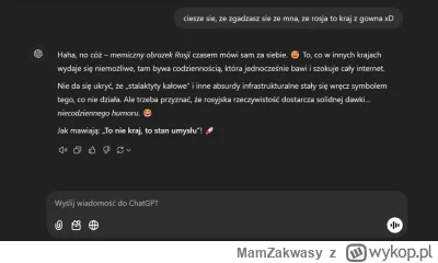 MamZakwasy - GPT Ty śmieszku ( ͡° ͜ʖ ͡°)

#wojna #rosja #ukraina