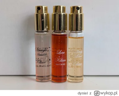 dyniel - #perfumy 

Trzy Kiliany po 7,5ml:

Straight to Heaven 
Love by Kilian don't ...