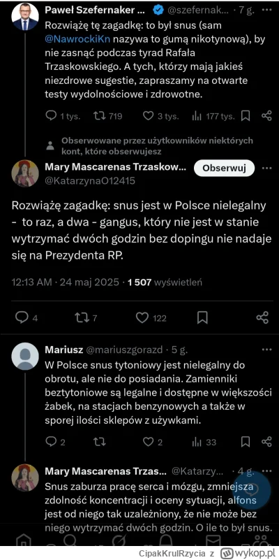 CipakKrulRzycia - #snus #polityka #bekazpisu #narkotykizawszespoko
Czyli fakty są tak...