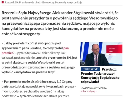 culker - Tak aktualnie wygląda strona tvp.info. Cały artykuł o konferencji rzecznika ...