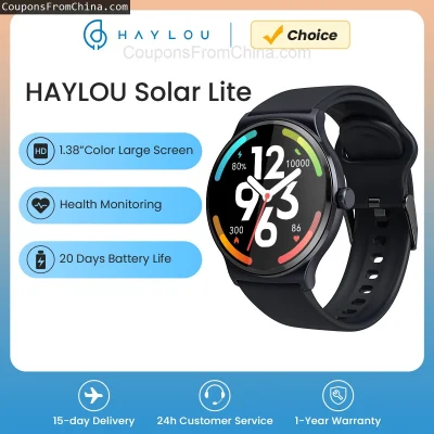 n____S - ❗ Haylou Solar Lite Smart Watch
〽️ Cena: 18.80 USD (dotąd najniższa w histor...