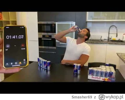 Smasher69 - Bałbym się tak wypić 20 red bulli jednego dnia, a jeśli się boję to już j...