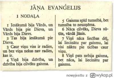 nowyjesttu - Ewangelia wg. św Jana po łotewsku. Bardzo silne wpływy niemieckie są w j...