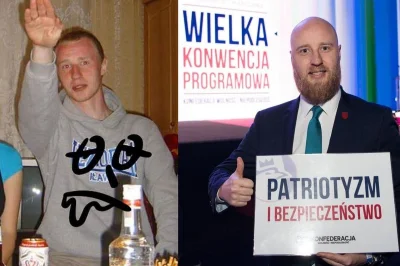 DanPenna - Korwin się śmieje z hailującego członka Konfederacji: "przecież to takie j...