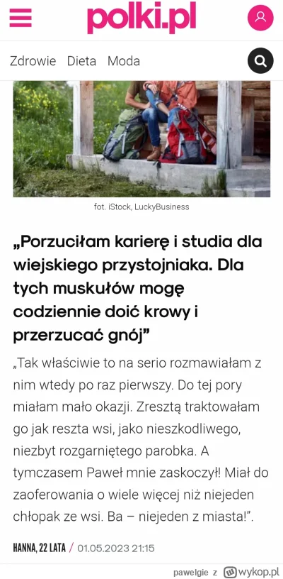 pawelgie - Porzuciłam karierę i studia dla wiejskiego przystojniaka. Dla tych muskułó...