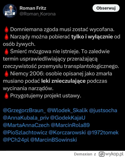 Demaxian - #neuropa #4konserwy #bekazprawakow #bekazkatoli #medycyna
Po obronie gietr...