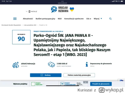 Kuriozal - Pamietajcie we #wroclaw zeby zaglosowac na WBO ( ͡° ͜ʖ ͡°)