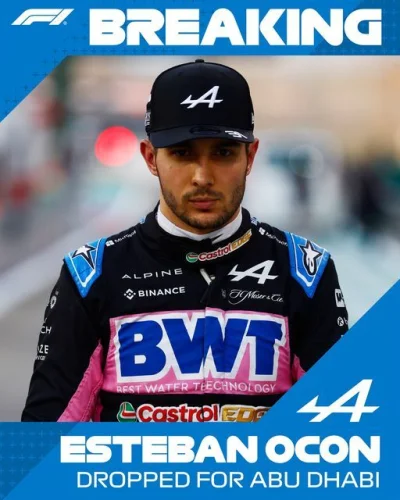 red7000 - Wczoraj zobaczyliśmy ostatni występ Estebana Ocona w Alpine.

#f1