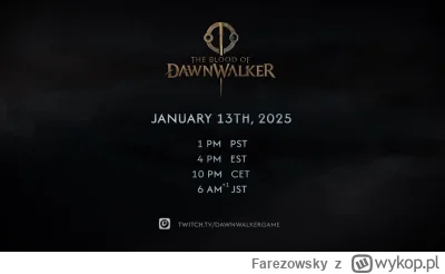 Farezowsky - Wleciał teaser "The Blood of Dawnwalker" - gry od studia Rebel Wolves, z...