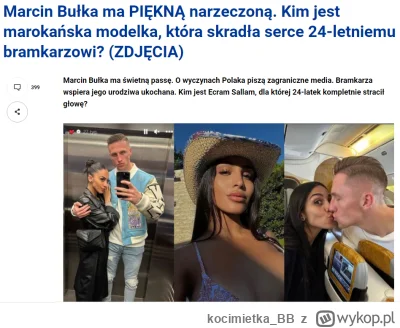 kocimietka_BB - Oto polski piłkarz Marcin Bułka i jego partnerka Ecram Sallam pochodz...