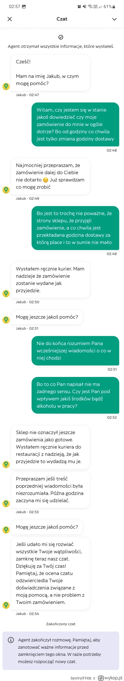 bystry91ldz - Dobry wieczór -.^

Co sądzicie na temat obsługi klienta Glovo? Myślicie...