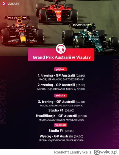 RoshoffaLandrynka - ..::ROZKŁAD JAZDY NA GP Australii - Formula 1® Rolex Australian G...