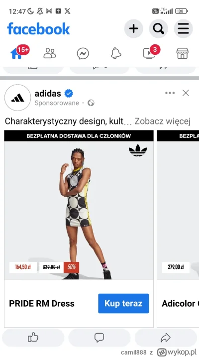 camil888 - Hej. Facebook, Adidas. Pogrzało was?

#bekazlewactwa