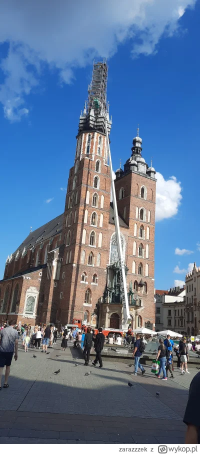 zarazzzek - #krakow #ciekawostki 

Jak ktoś jest ciekaw jak się robi remont wieży koś...