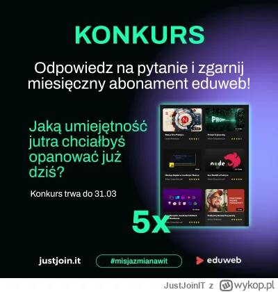 JustJoinIT - Każda zmiana zaczyna się od pierwszego kroku ( ͡° ͜ʖ ͡°) W IT tym krokie...