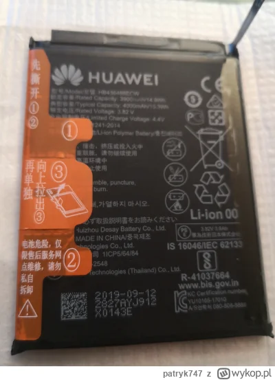 patryk747 - @Dzia-do-stwo bateria jest litowa, ale chyba leżaka dostałem. 2019 rok......