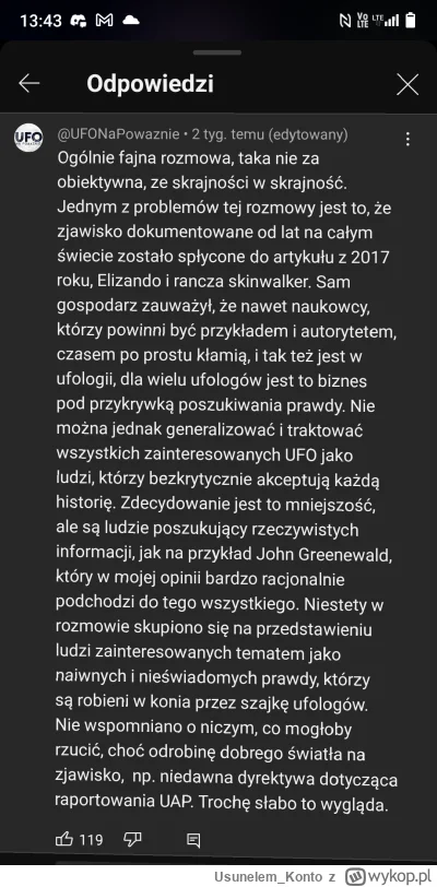 Usunelem_Konto - Greenwalda nie broń podejściem racjonalnym. Bo jego podejście do tem...