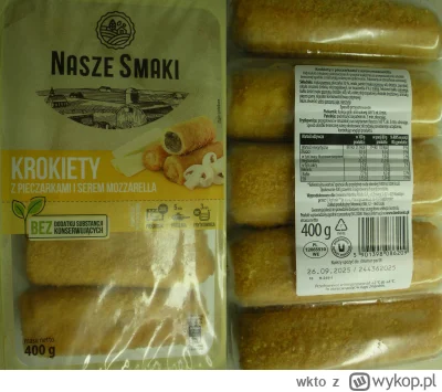 wkto - #listaproduktow
#krokiety z pieczarkami i serem mozzarella Nasze Smaki #biedro...