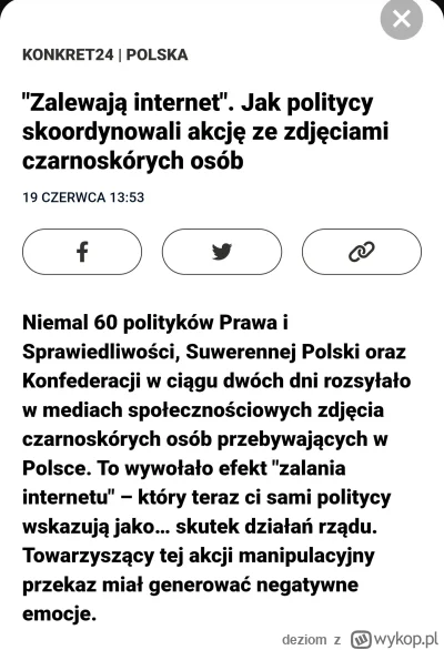 deziom - Konfiarze lecą z propagandą ramię w ramię z PiS. Absolutnie obrzydliwe.

#be...