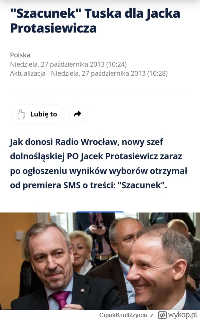CipakKrulRzycia - #protasiewicz #tusk #polityka #polska Tusk dzisiaj zdymisjonował a ...