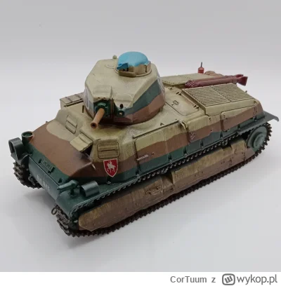 CorTuum - #modelarstwo 
Tamiya SOMUA S35

Ładnie acz niecodziennie wyglądający czołg....