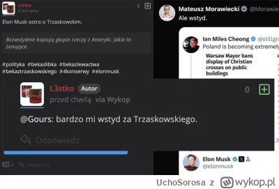 UchoSorosa - Morawiecki wykopu czyli @L3stko

Opinia rozwodnika który narobił bezślub...