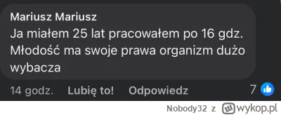 Nobody32 - Kult pracy w Polsce wiecznie żywy. Im gorzej masz tym lepiej. A potem zdzi...