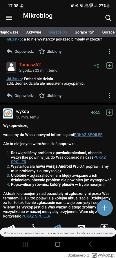 Dzukasero - @wykop
pokaz spojler nie działa dobrze