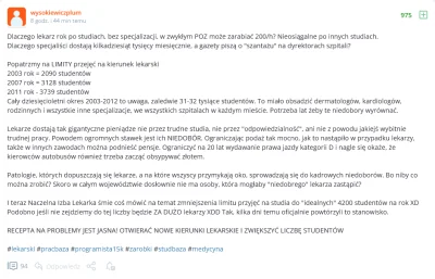 BobekRobek - Tęgi wykopowy umysł wymyślił plan idealny. Trzeba zwiększyć liczbę lekar...