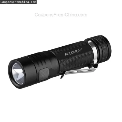 n____S - ❗ Folomov EDC-C4 1200lm Flashlight with Battery
〽️ Cena: 21.90 USD (dotąd na...