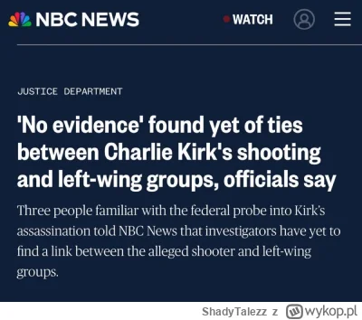 ShadyTalezz - a na wykopie czytgałem, że skrajny lewak, trans i antifiarz, FBI kłamie...