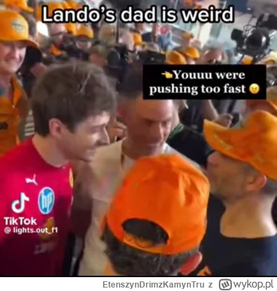 EtenszynDrimzKamynTru - Stary Norris dojechał Szarla po wyścigu.

#f1