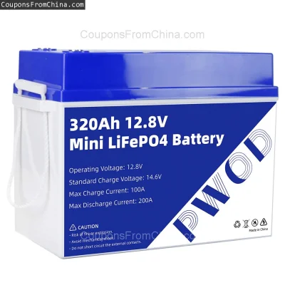 n____S - ❗ PWOD 12.8V 320Ah 3840Wh LiFePO4 Battery [EU]
〽️ Cena: 399.99 USD (dotąd na...