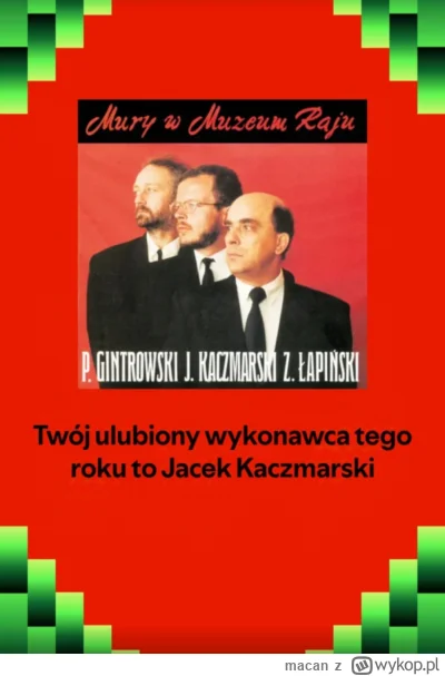 m.....n - Może i Kaczmarski n---------l żonę, za to ja cały rok n-----------m Kaczmar...