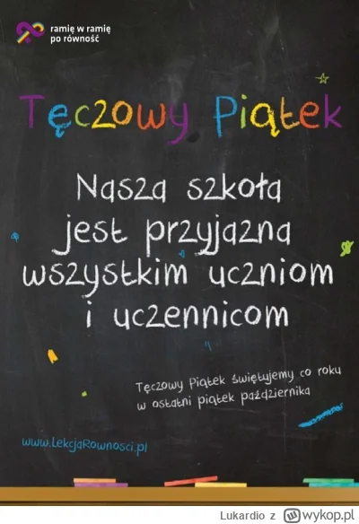 Lukardio - Dziś kolejna edycja tęczowy piątek

#polska #szkola #edukacja #lgbt #neuro...