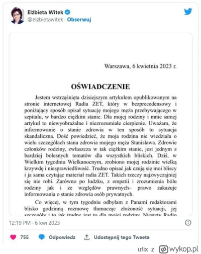 ufix - Mąż Witek leży od 2 lat na OIOMie gdzie powinien przebywać maksymalnie 30 dni
...