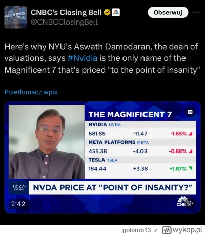 golomb13 - @maniek74 @DJ007 poczytalem troche o tym chlopie, od 2 lat mowi ze enwidia...