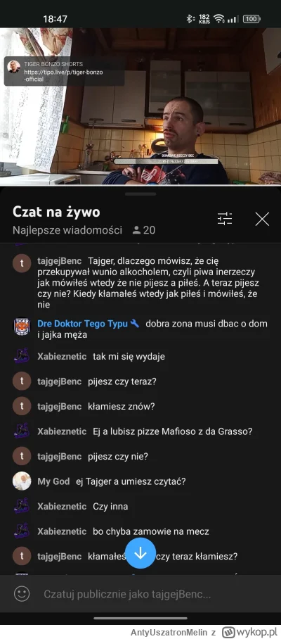 AntyUszatronMelin - Ello wykopki! Mam dowód na kłamstwa i akoholizm melina.







Za...