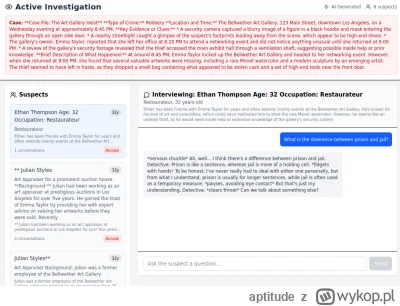 aptitude - @aptitude: Jedno pytanie na całą grę i już wiem kto jest przestępcą, czy t...