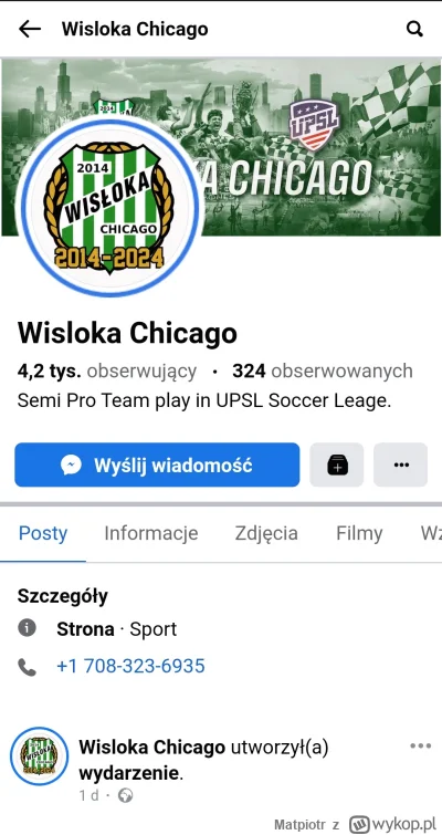 Matpiotr - Polski klub w USA 
Bardzo polski 
#mecz