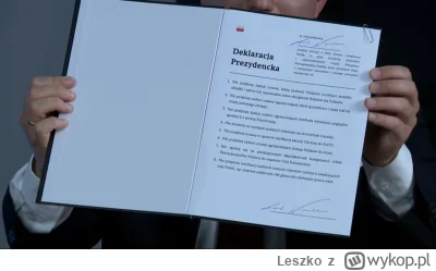 Leszko - nie wiem o co tu chodzi, ale deklaracja toruńska wygląda tak i nie ma tych p...