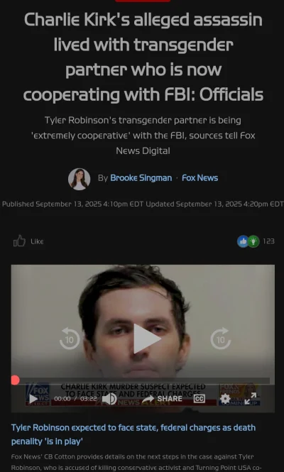 monky - Zabójca Charliego Kirka żył z transseksualistą

#neuropa teraz:  

nojapieɹdo...