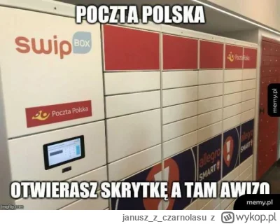 januszzczarnolasu - >Zwolnią listonoszy i zatrudnią awizonoszy.

@sawes1: ( ͡° ͜ʖ ͡°)