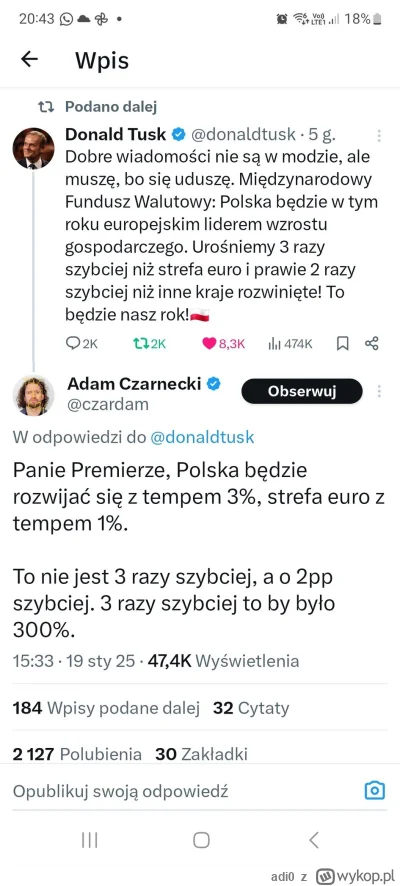 adi0 - @adi0: przekaz widać poszedł