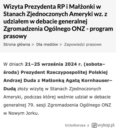 UchoSorosa - >@Zamroczony🔰 i tak nie było konkretnego terminu wizyty w USA

@Olek336...