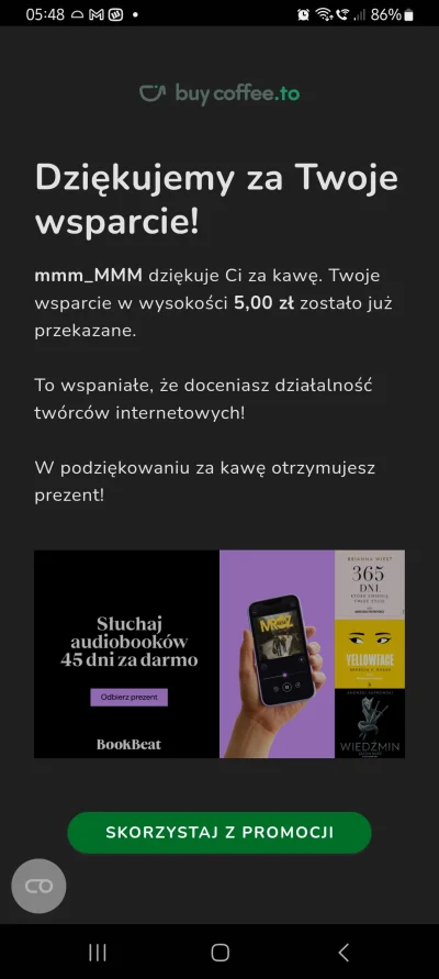 MamMalegoSiurka - @mmm_MMM może i nie za wiele, ale to w ramach podziękowania za Twoj...